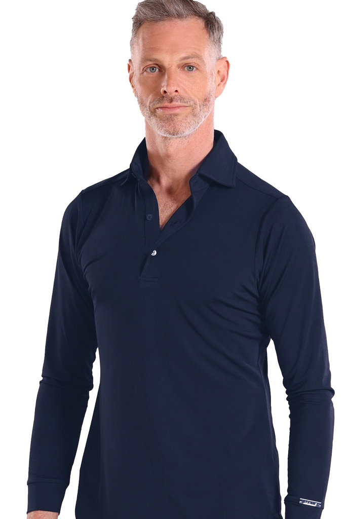 Herren Polo Tanzshirt "MARIO" blau